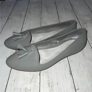 Crocs Gray Eve Embellished Flats Women’s Size 7
